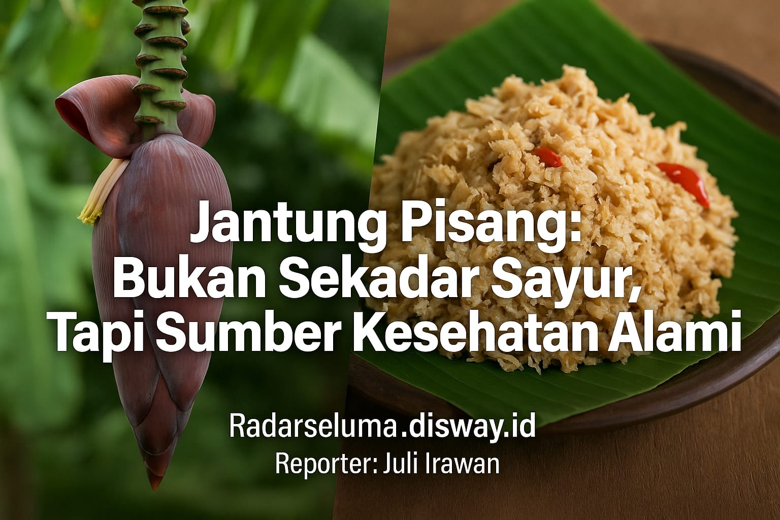 Tahukah Kamu? Jantung Pisang Bukan Sekadar Sayur, Tapi Sumber Kesehatan Alami. Ini Penjelasannya