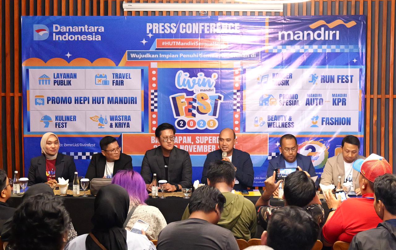 20-23 November 2025, Bank Mandiri Gelar Livin’ Fest 2025 Di Balikpapan,  Sinergi UMKM dan Ekonomi Kreatif
