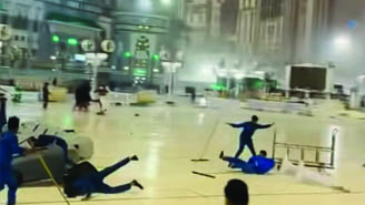 VIRALL VIDEO , Mekkah Diterjang Badai Petir dan Badai Ekstrem