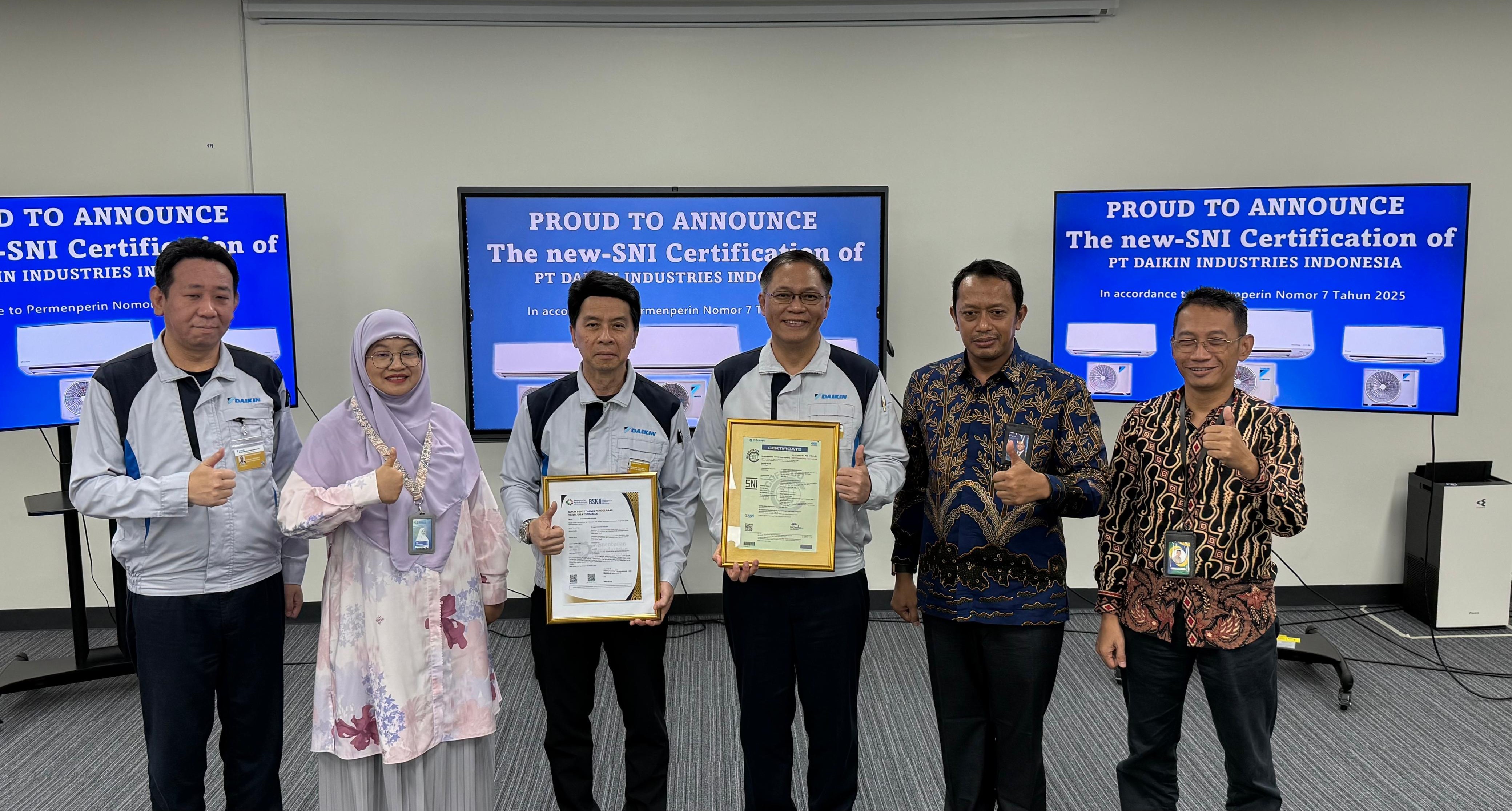 DAIKIN Kantongi Sertifikat SNI Baru, Dorong Pertumbuhan Industri Berbasis Mutu