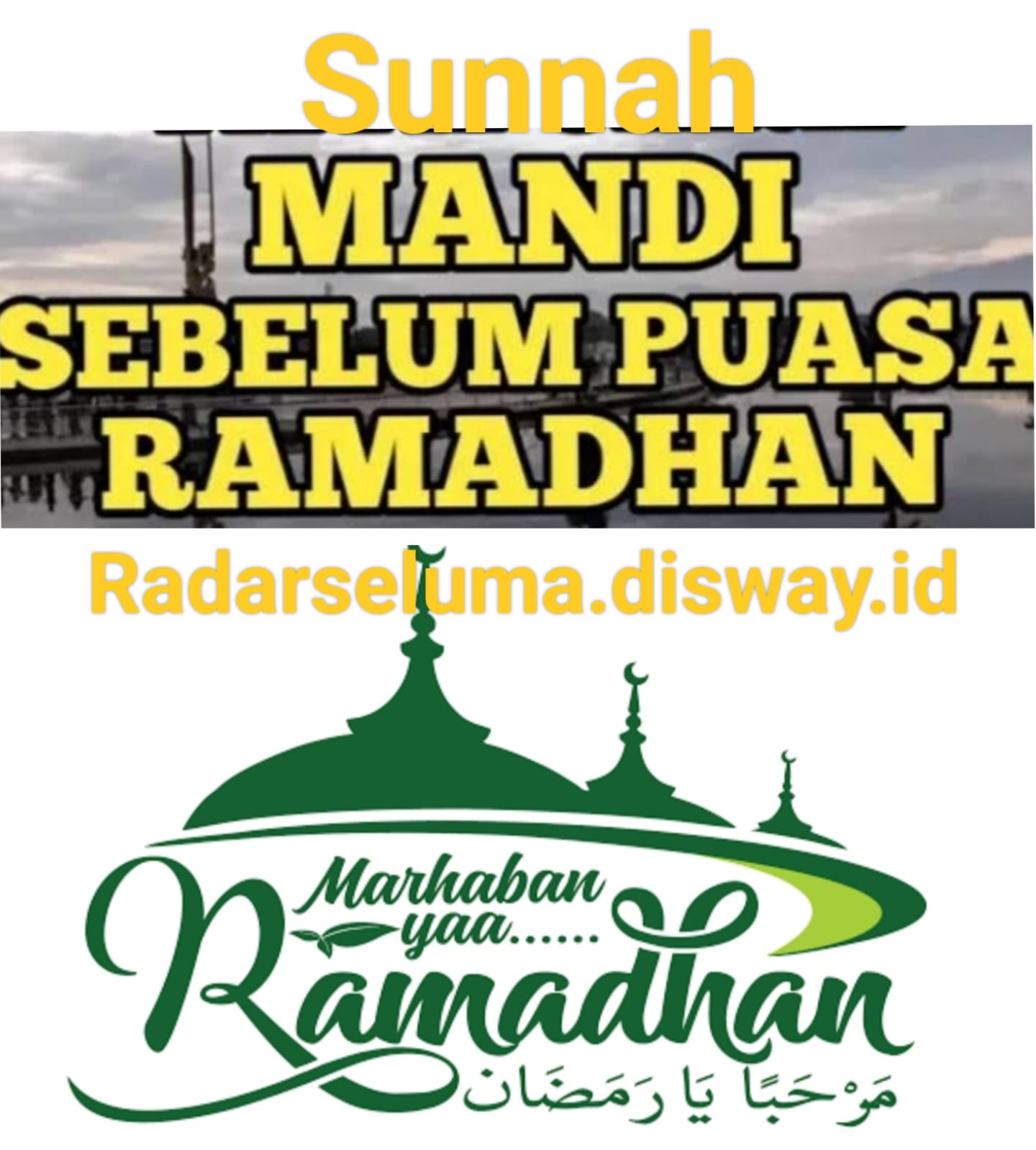 Anjuran Mandi  Sunnah Sebelum Ramadhan Berdasarkan Hadits 