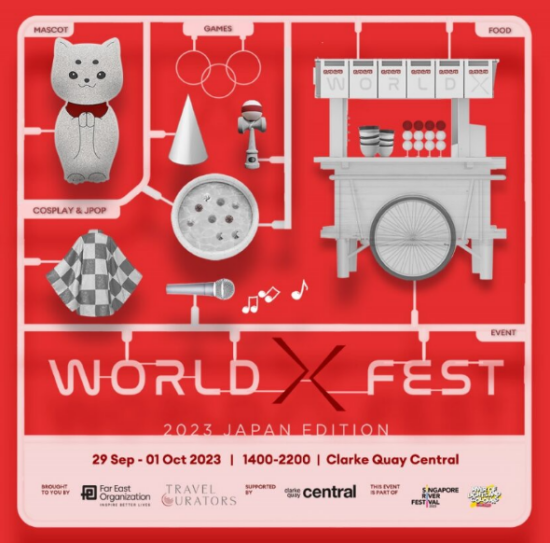  Edisi Jepang World X Fest 2023! Diluncurkan Perdana di Clarke Quay Central