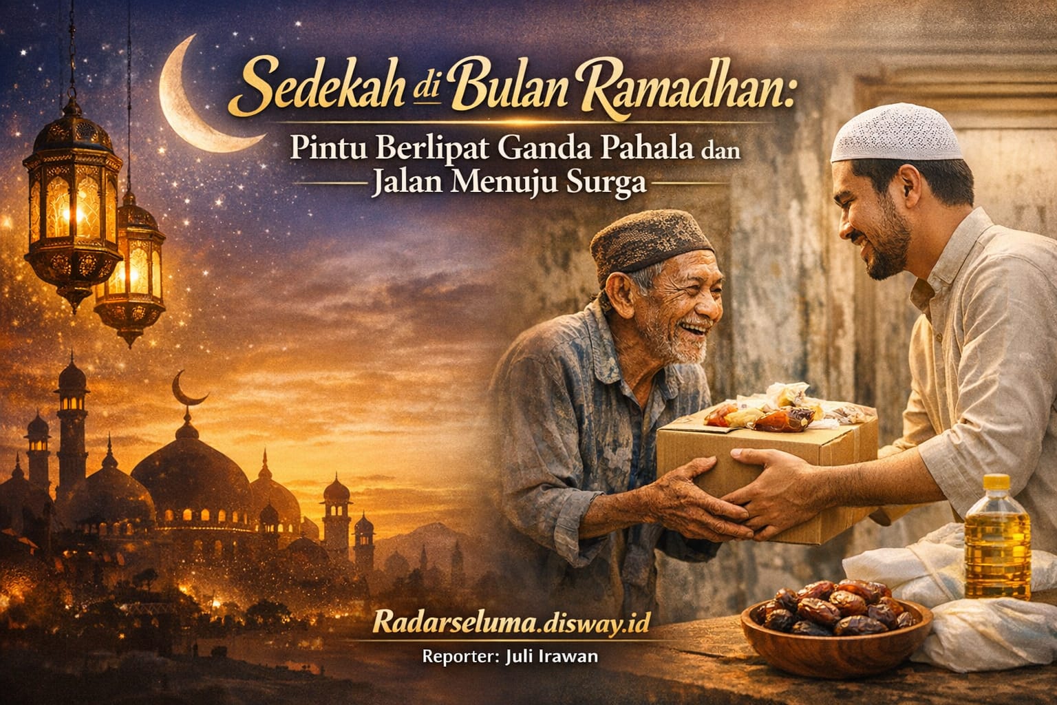 Sedekah di Bulan Ramadhan: Pintu Berlipat Ganda Pahala, Penghapus Dosa, dan Jalan Menuju Surga