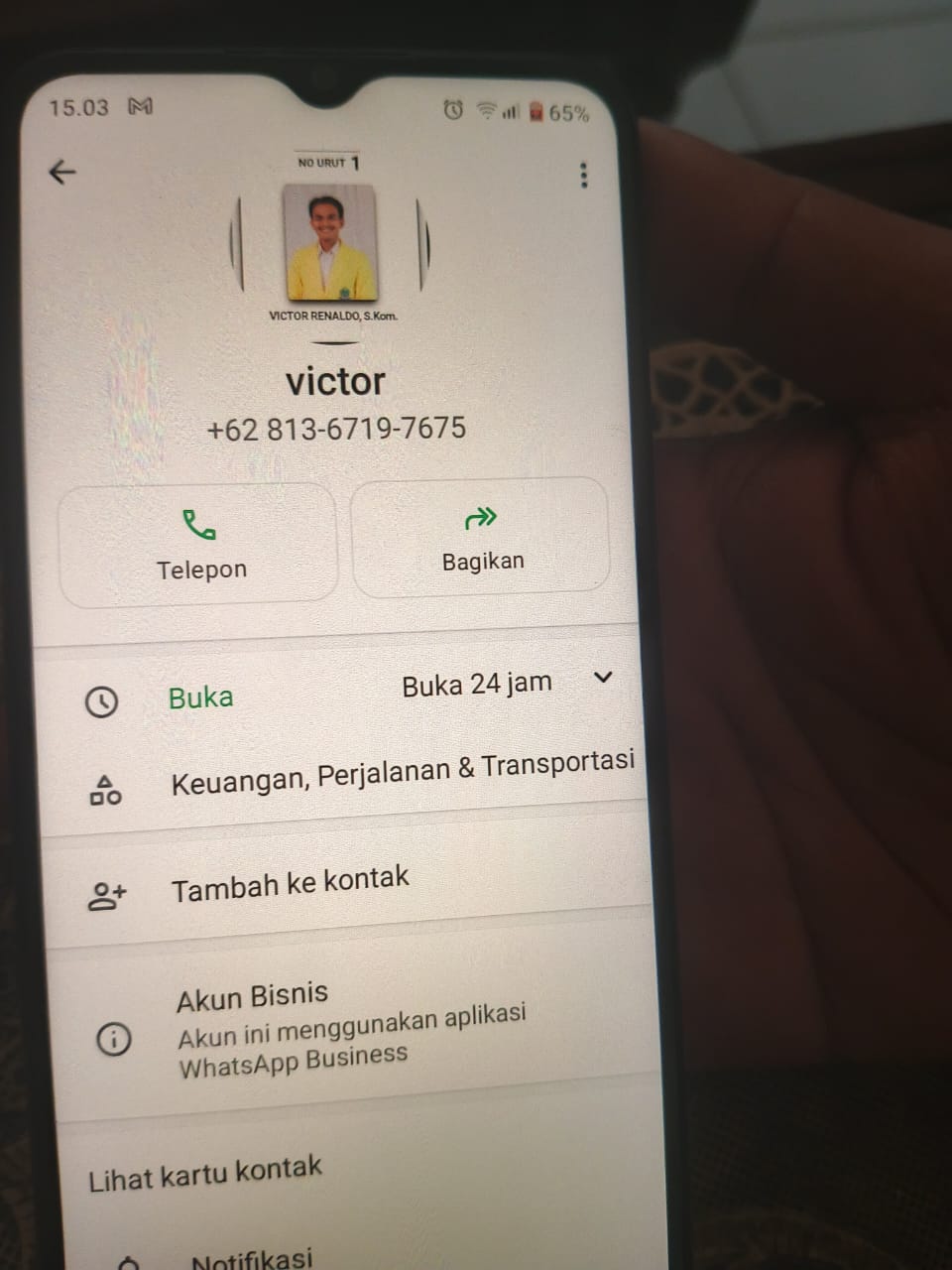 Nama Dicatut Penipu, Anggota DPRD Seluma Viktor Renaldo Tegaskan Nomor WA 0813 6719 7675, Palsu!