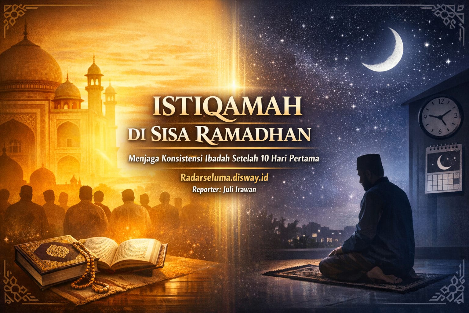 Istiqamah di Sisa Ramadhan: Menjaga Konsistensi Ibadah Setelah 10 Hari Pertama Penuh Rahmat