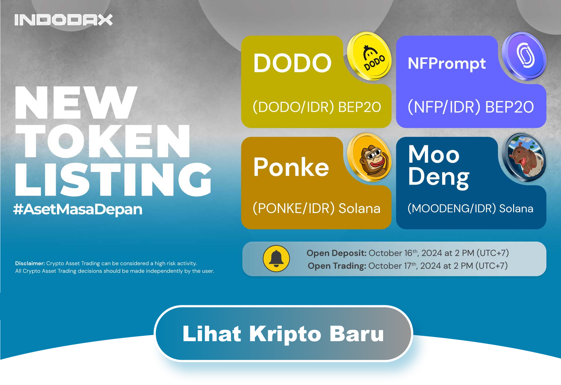 Kripto DODO (DODO), Kini Hadir di INDODAX!