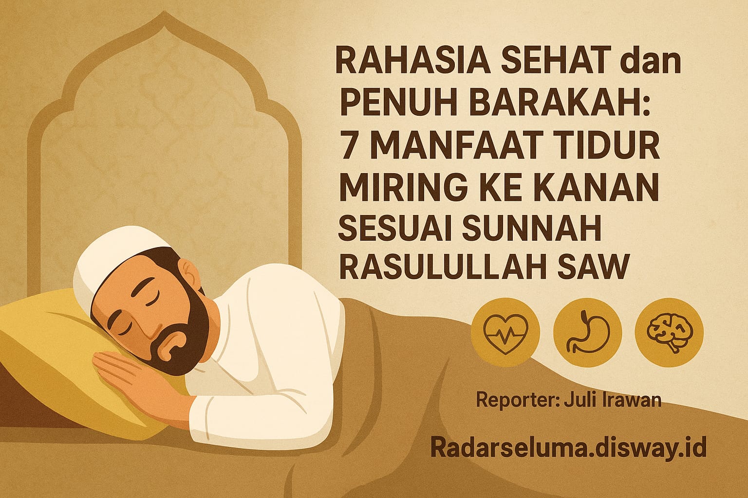 Rahasia Sehat dan Penuh Barakah: 7 Manfaat Tidur Miring ke Kanan Sesuai Sunnah Rasulullah SAW