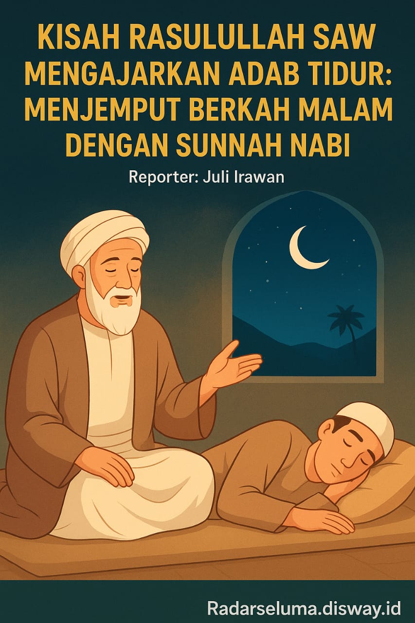Kisah Rasulullah SAW Mengajarkan Adab Tidur: Menjemput Berkah Malam dengan Sunnah Nabi