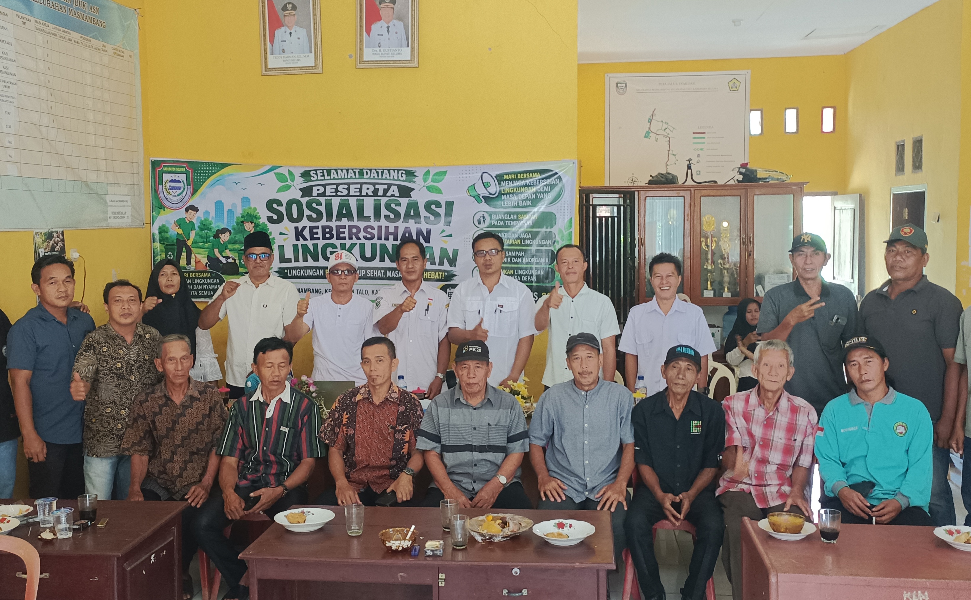 Pemerintah Kelurahan Masmambang Kecamatan Talo Gelar Sosialisasi Kebersihan Lingkungan