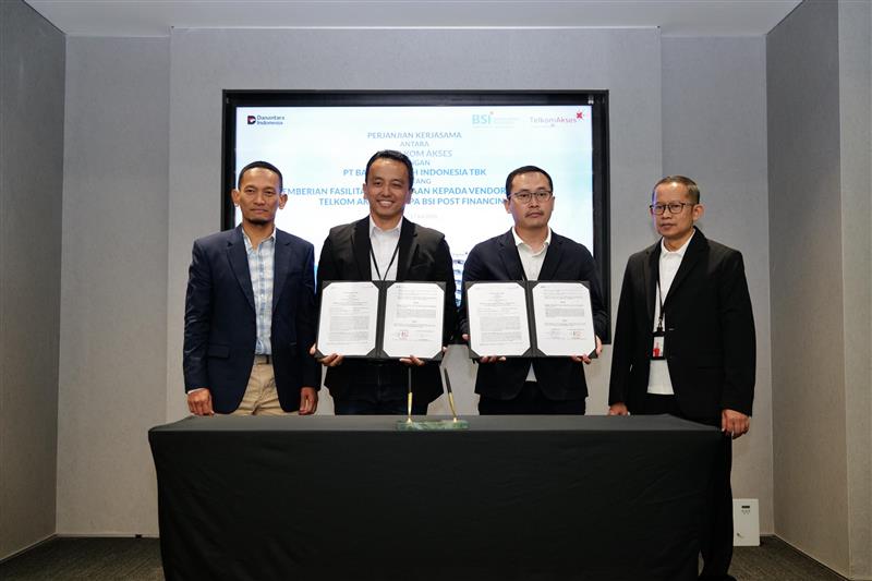 Perkuat  Komunikasi ke Daerah,  Telkom Kerjasama Pendanaan dengan BSI