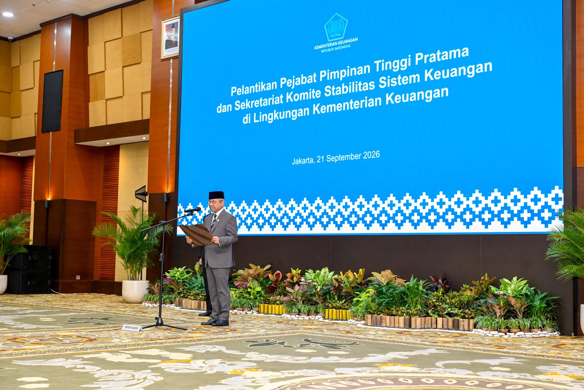 Menkeu Lantik 14 Pejabat, Penataan Jabatan Kemenkeu Masuki Tahap Akhir