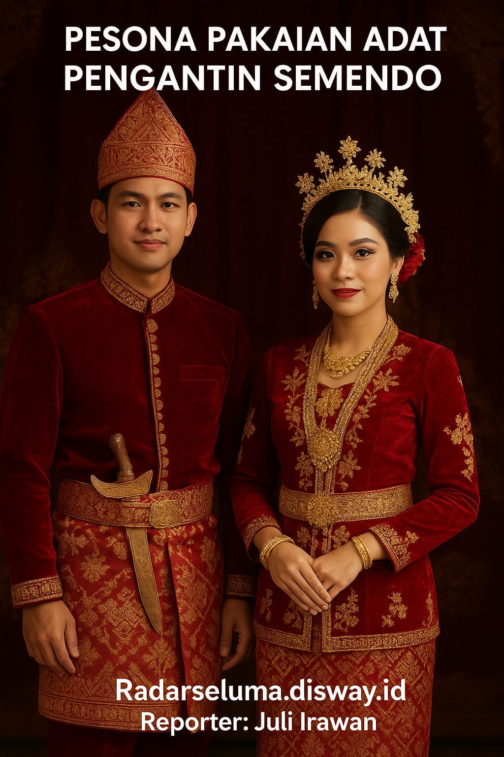 Pesona Pakaian Adat Pengantin Semendo: Simbol Keanggunan dan Filosofi Pernikahan dari Sumatera Selatan