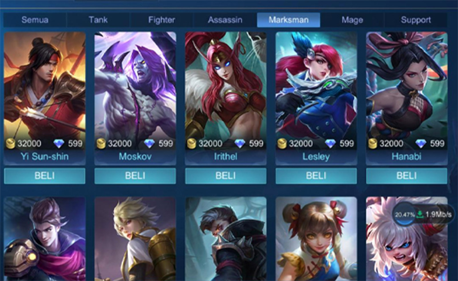 3 Hero Marksman Mobile Legends Paling Gak Ngotak Damage di Late Game