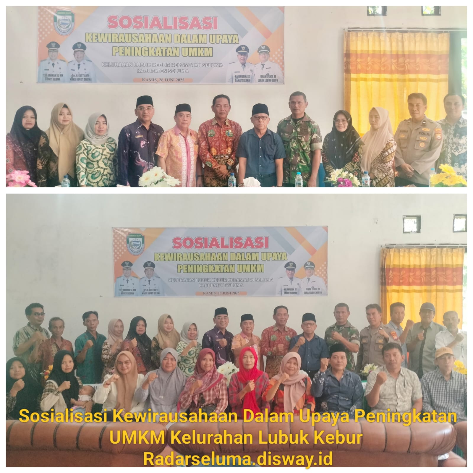 Sosialisasi Kewirausahaan dalam Upaya Peningkatan UMKM Kelurahan Lubuk Kebur