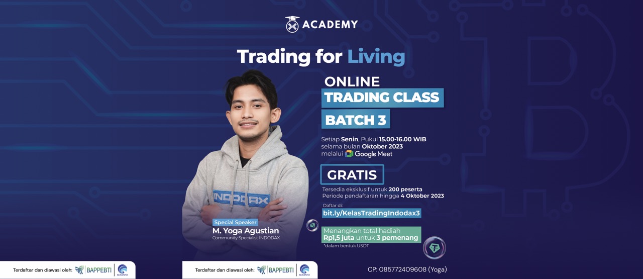 Trading for Living,  INDODAX Online Trading Class Batch 3