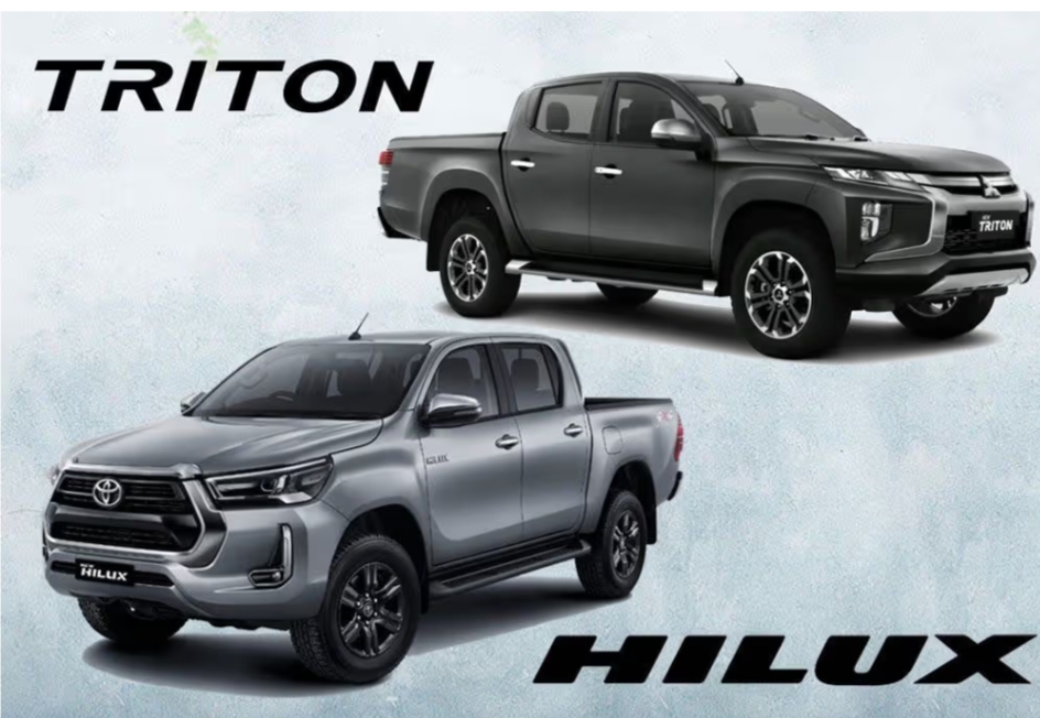 Toyota Hilux vs Triton,  Dua Mobil Desain Double Cabin Mesin Bertenaga! Trobos Segala Medan Menjadi Pilihan