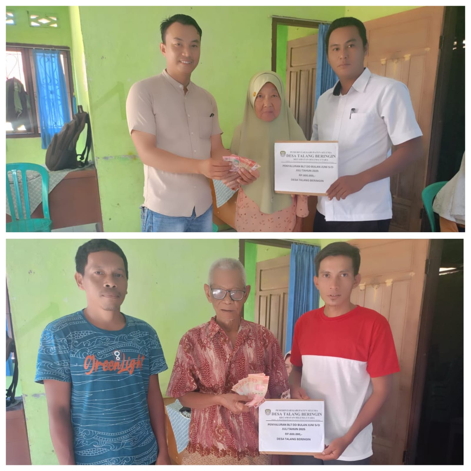 Desa Talang Beringin Salurkan BLT DD Tahap Dua Selama Tiga Bulan kepada 37 KPM