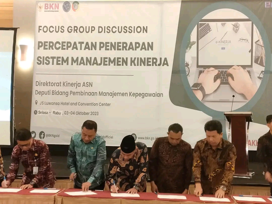 Pembinaan Manajemen Kepegawaian, Sekda Bengkulu Selatan Sukarni Teken Surat Penyataan Komitmen