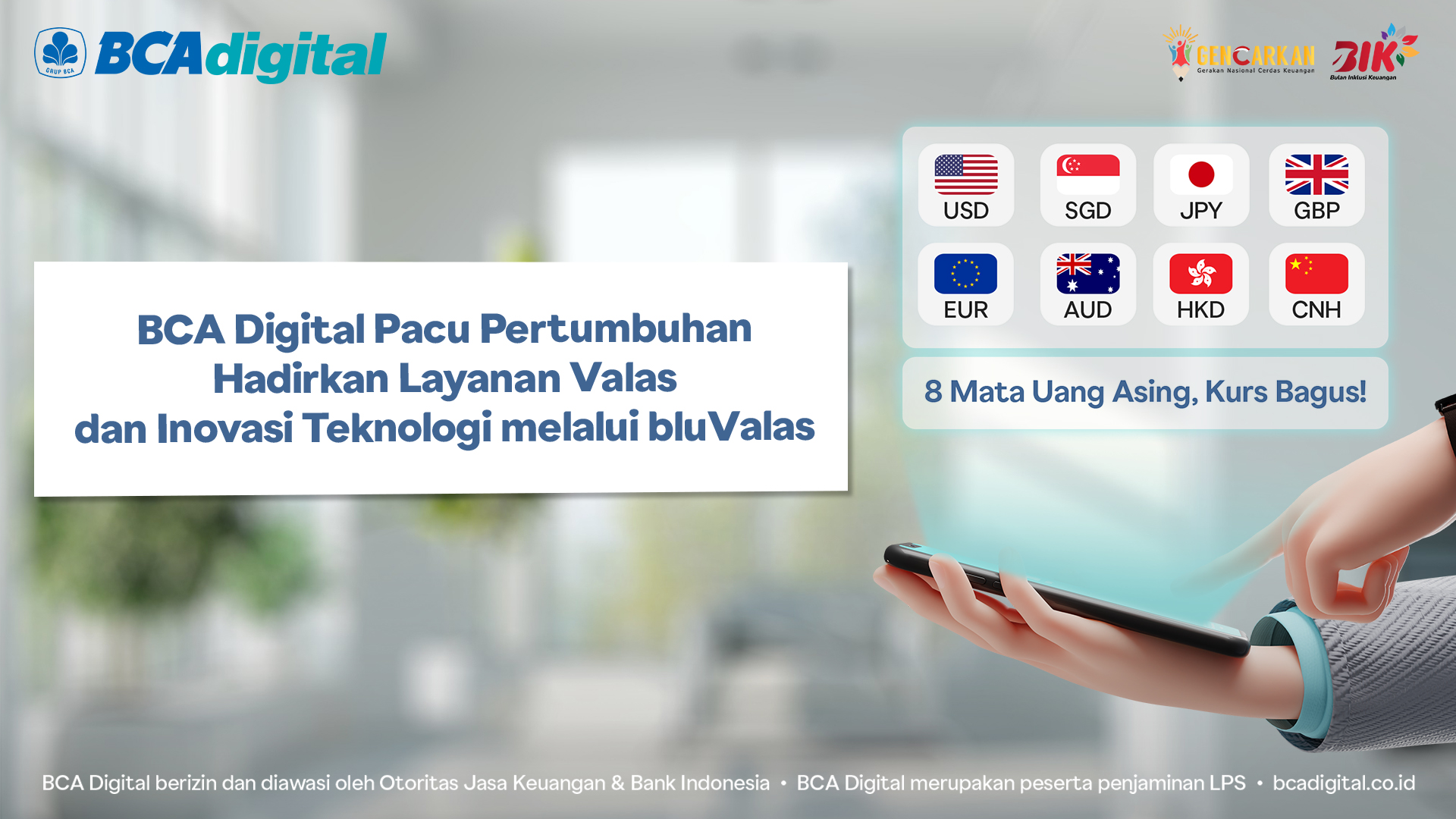   Tingkatkan Pertumbuhan, BCA Digital  Hadirkan Layanan Valas dan Inovasi Teknologi melalui bluValas