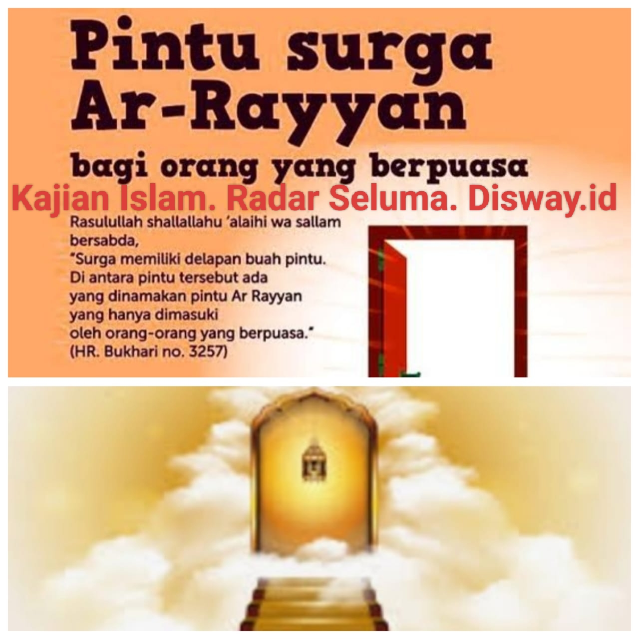 Pintu Surga Ar Rayyan Terbuka Luas Khusus Untuk Orang-orang Yang Berpuasa. Berikut Gambarannya.