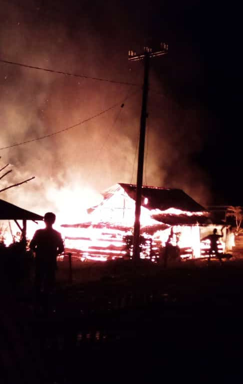 Tiga Rumah Warga Padang Capo Ilir, Tadi Malam Ludes Dilalap Api