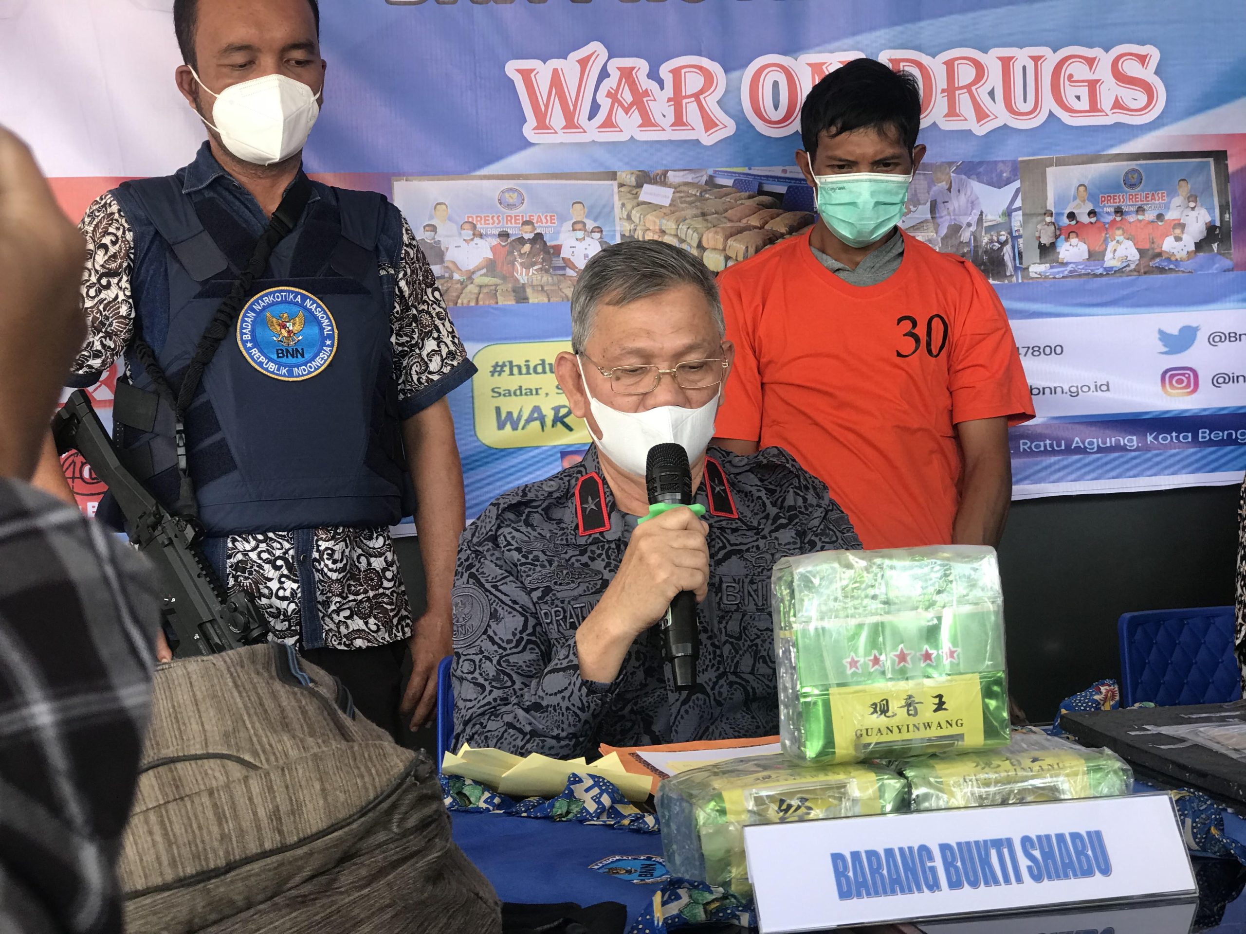 Sabu Senilai 3 Miliar Berhasil Disita BNNP Bengkulu