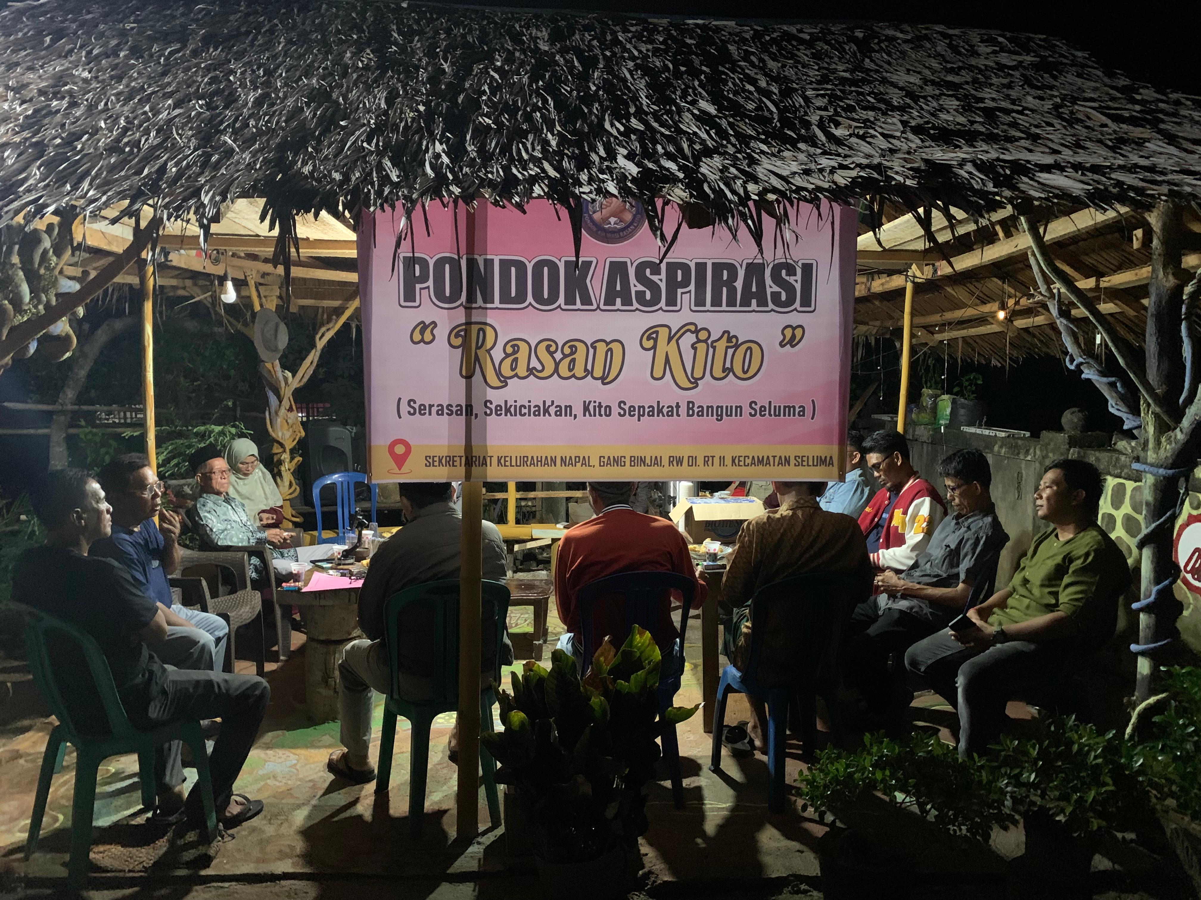 Warga Napal Seluma Buat Pondok Aspirasi,  Ruang Dialog Warga dan Pemerintah
