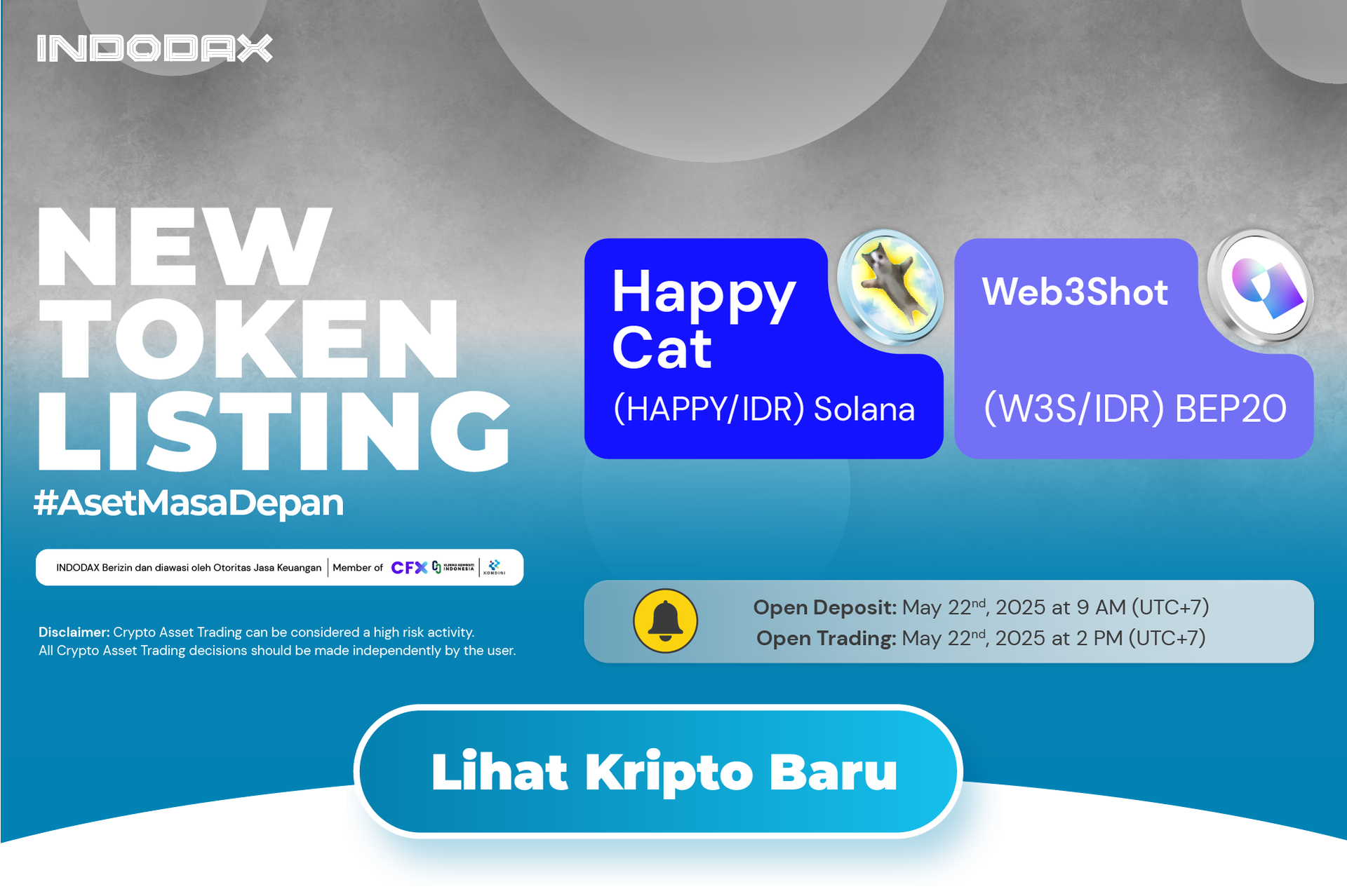 Kripto Baru Web3Shot (W3S), Kini Listing di INDODAX!