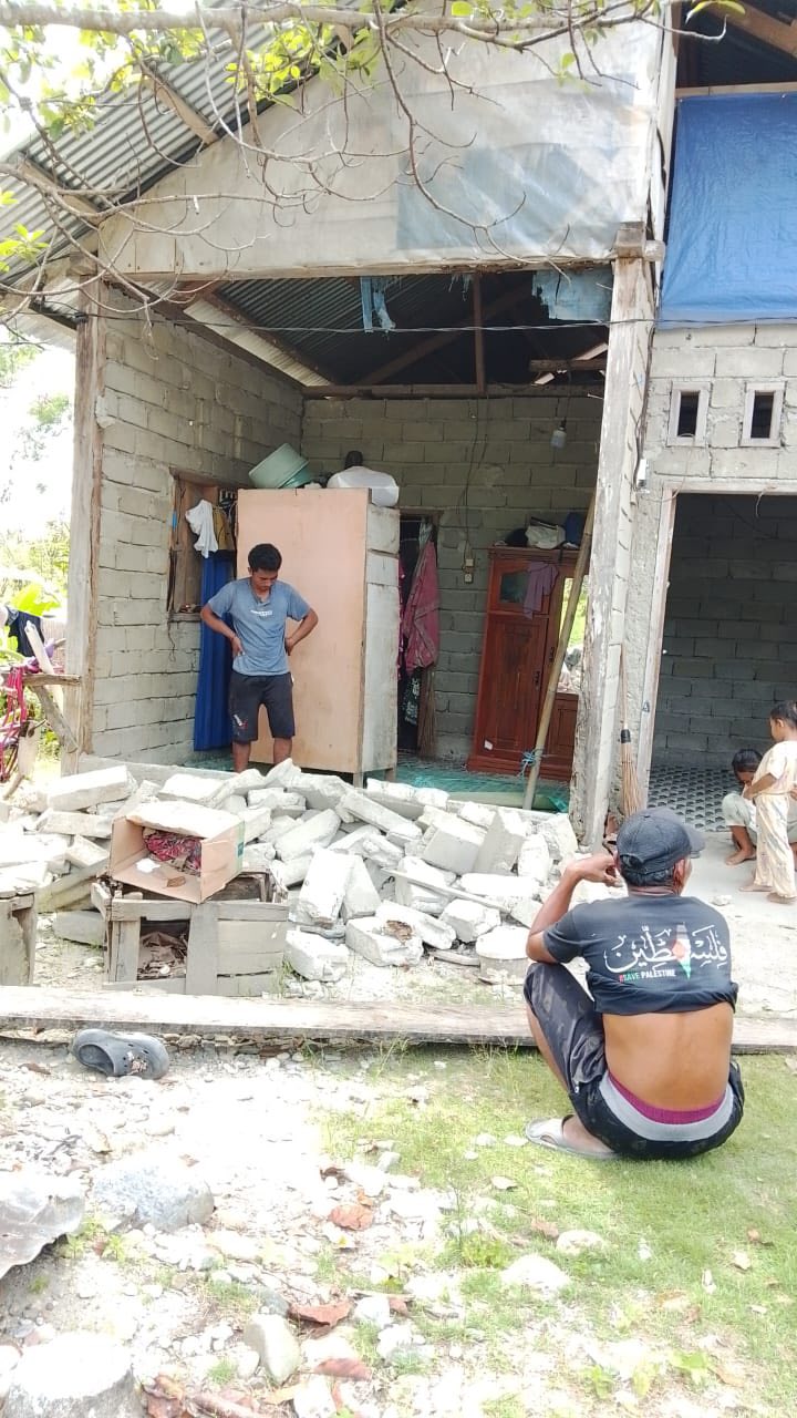  Gempa M 5,8 di Poso, Korban 41 Orang, 2 Kritis