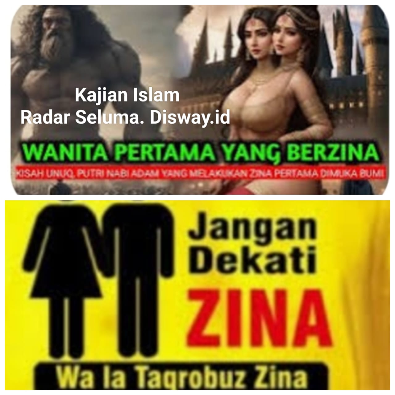 Inilah Manusia Pertama Berbuat Zina Di Muka Bumi, Siapa Penasaran Yuk Simak