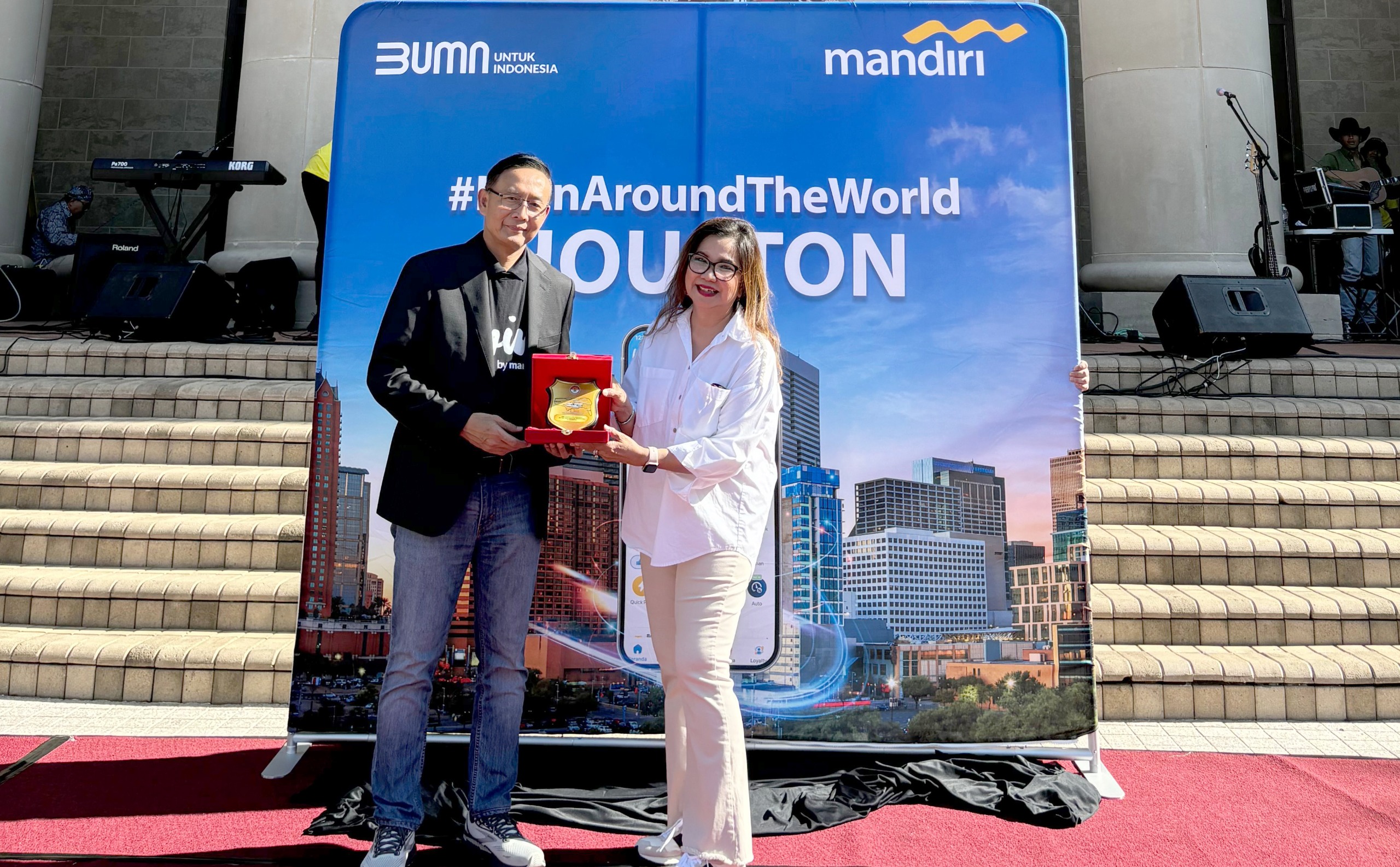 Bidik Diaspora di Houston AS, Bank Mandiri Tawarkan Perbankan Digital dan Reward