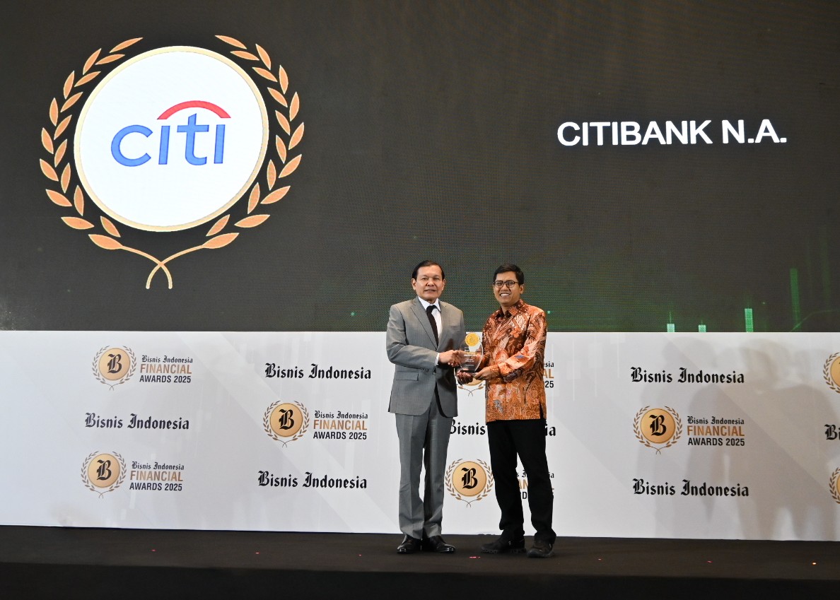 Citi Indonesia  ‘Best Performance Bank’ di Bisnis Indonesia Financial Awards 2025     