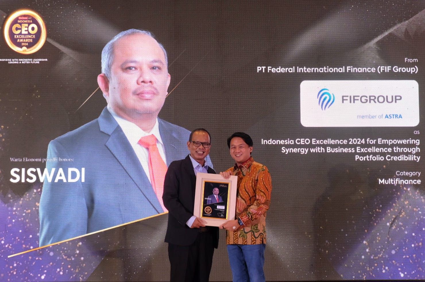   CEO FIFGROUP Dinobatkan jadi Indonesia CEO Excellence Awards 2024