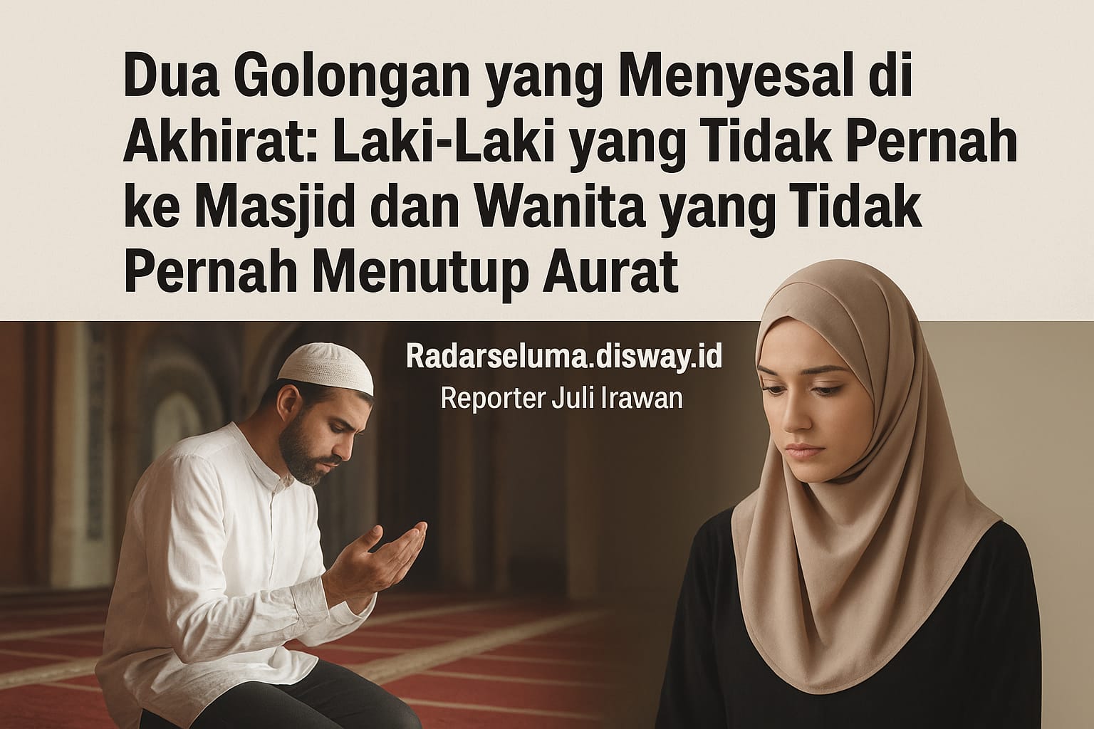 Dua Golongan Manusia menyesal Di Akhirat: Tidak Pernah ke Masjid dan Wanita yang Tidak Pernah Menutup Aurat