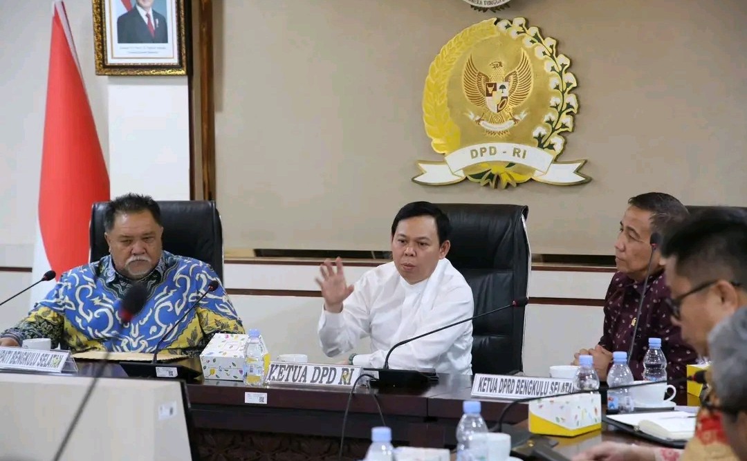 Percepat Pembangunan BS, Bupati Datangi Ketua DPD RI Sultan Baktiar Najamudin