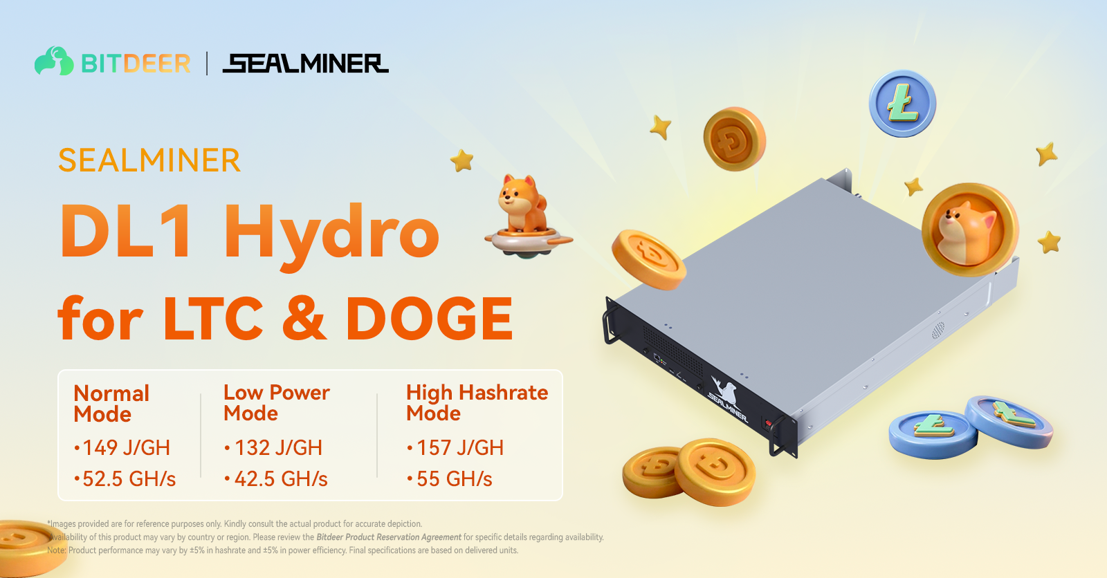 Bitdeer Launches SEALMINER DL1 Hydro Achieving 52.5 GH/s and 149 J/GH Power Efficiency