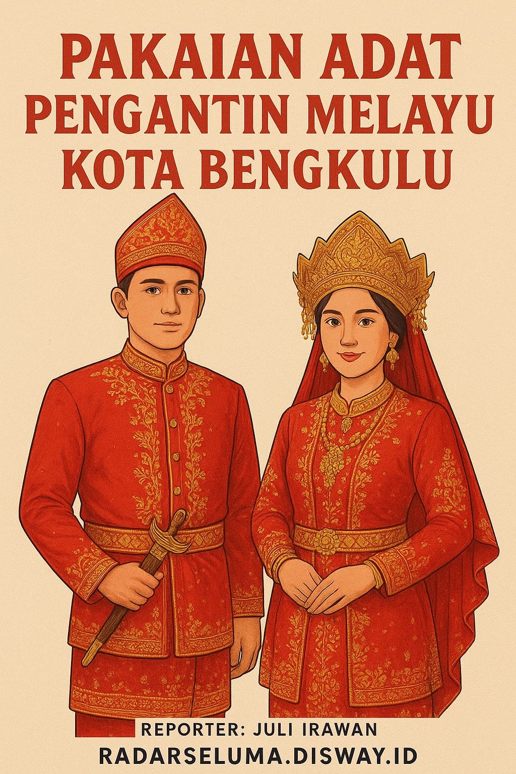 Pakaian Adat Pengantin Melayu Kota Bengkulu: Warisan Budaya Penuh Filosofi dalam Setiap Helai Busana