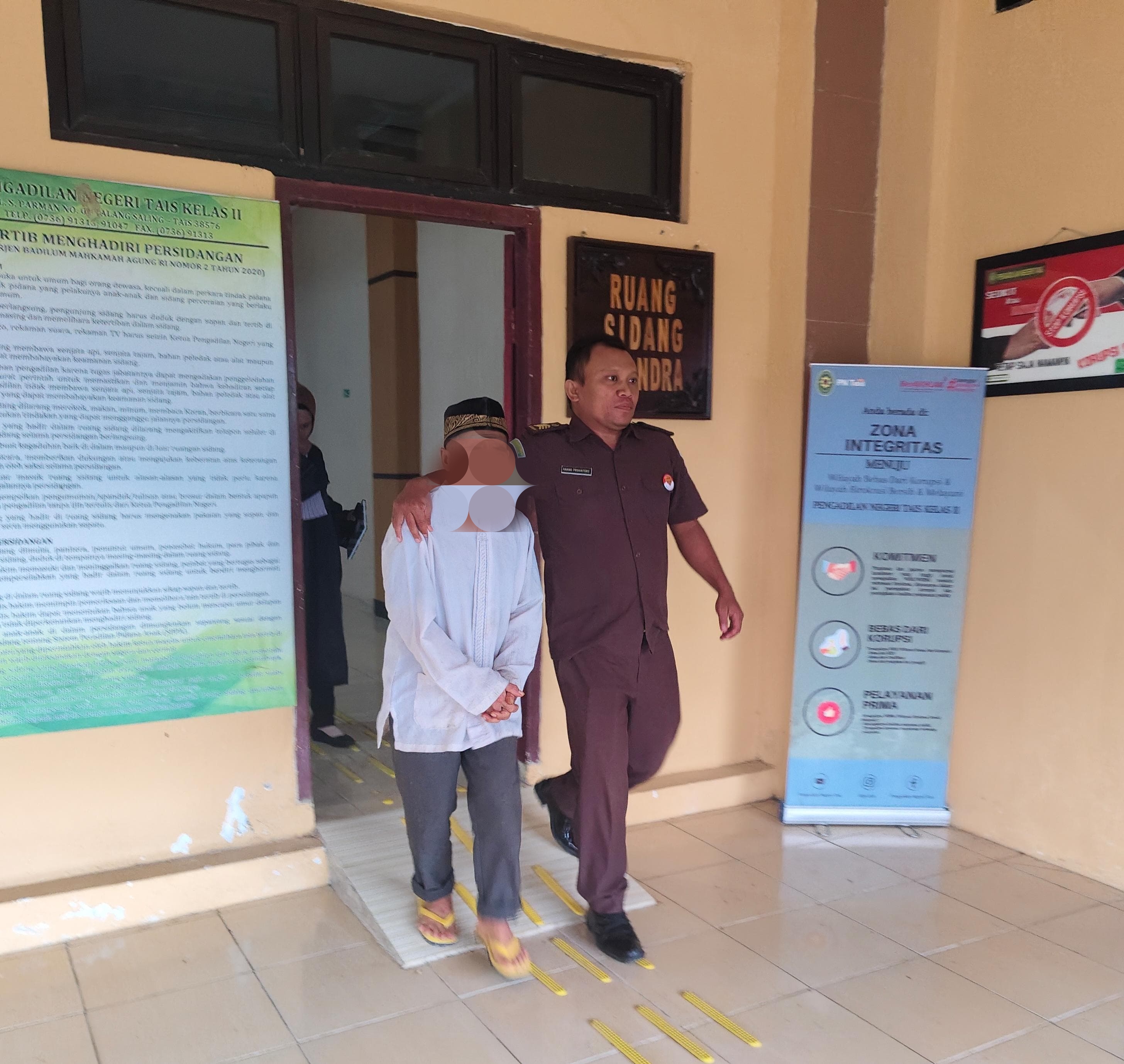  Kakek di Seluma  Divonis 6 Tahun Penjara, Buat Tak Senonoh ke Siswa SMP