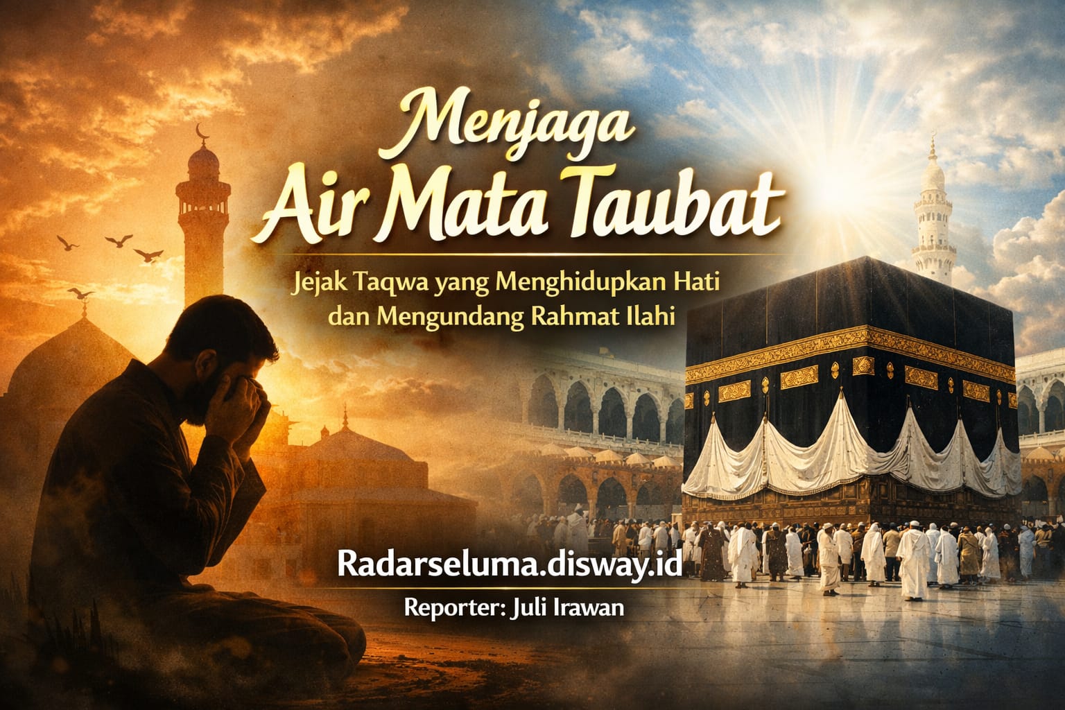 Menjaga Air Mata Taubat: Jejak Taqwa yang Menghidupkan Hati dan Mengundang Rahmat Ilahi