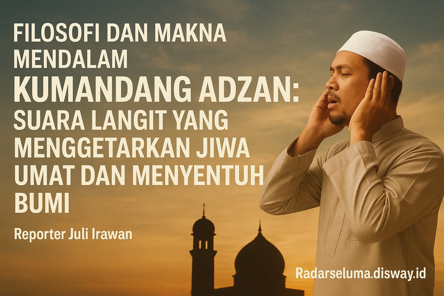 Filosofi dan Makna Mendalam Kumandang Adzan: Suara Langit yang Menggetarkan Jiwa Umat dan Menyentuh Bumi