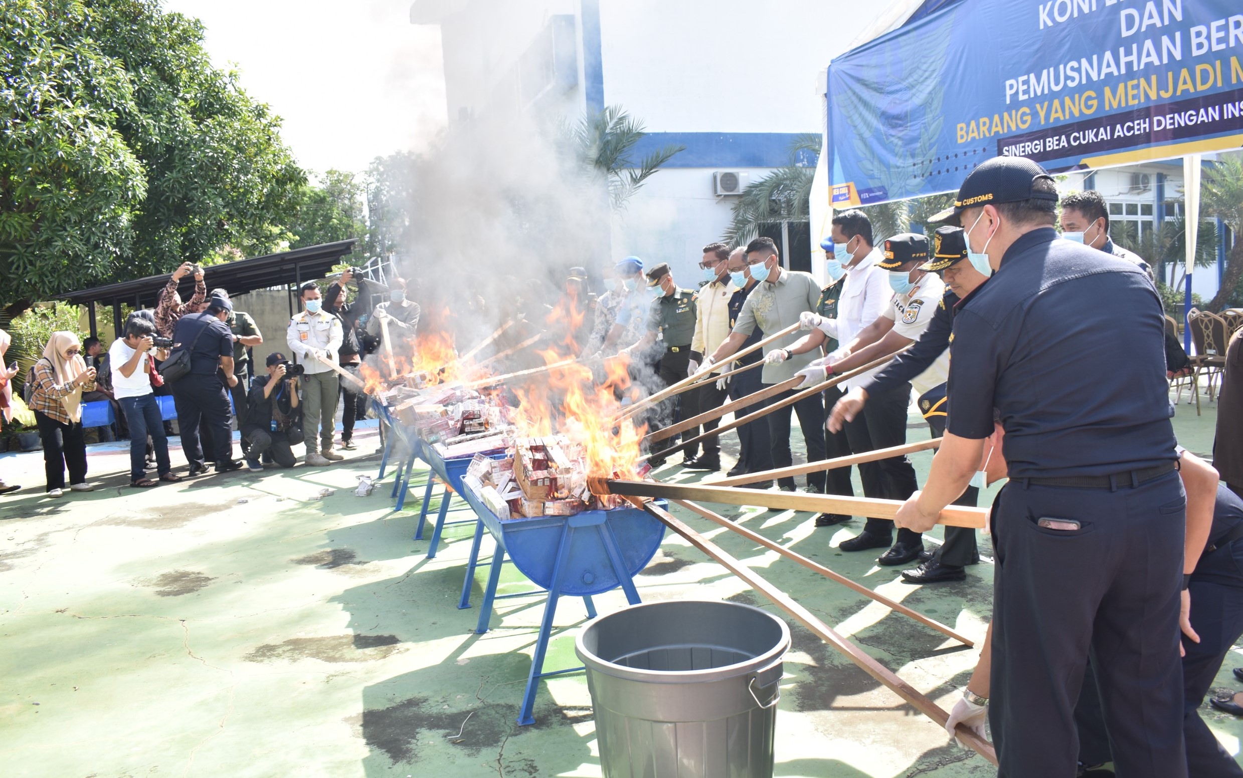 Dukung Asta Cita Presiden, Bea Cukai Aceh Musnahkan Barang Ilegal