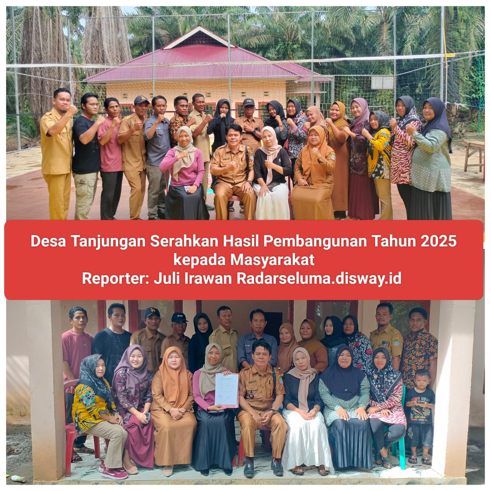 Desa Tanjungan Serahkan Hasil Pembangunan Tahun 2025 kepada Masyarakat