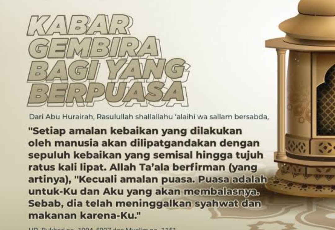 Segudang Amalan Bulan Suci Ramadhan Yang Banyak Datangkan Banyak Pahala. Yuk Amalkan..??