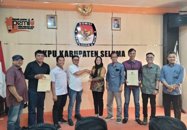 KPU Seluma Tetapkan Paslon Teguh dan Erjon jadi Cabup di Pilkada Seluma