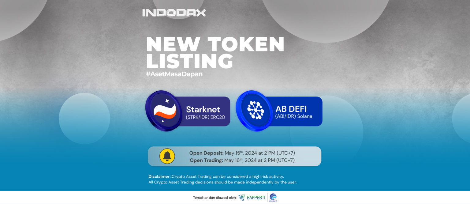 2 Kripto Baru di Indodax, Starknet (STRK) & AB DEFI (ABI) 