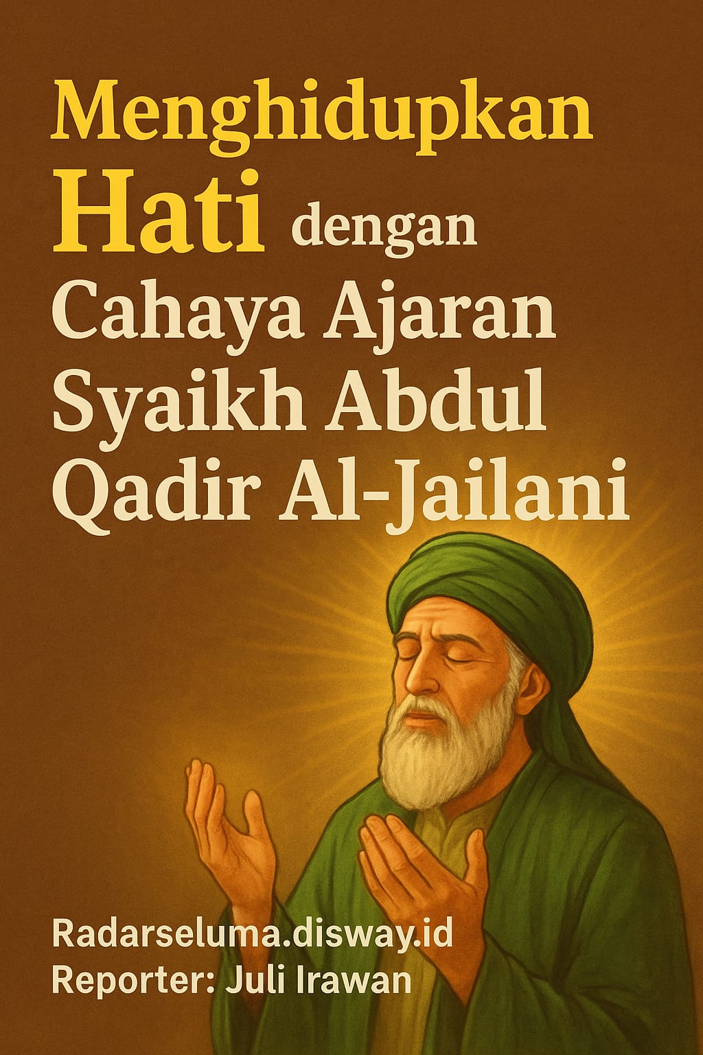 Menghidupkan Hati dengan Cahaya Ajaran Syaikh Abdul Qadir Al-Jailani: Jalan Menuju Kedekatan dengan Allah SWT