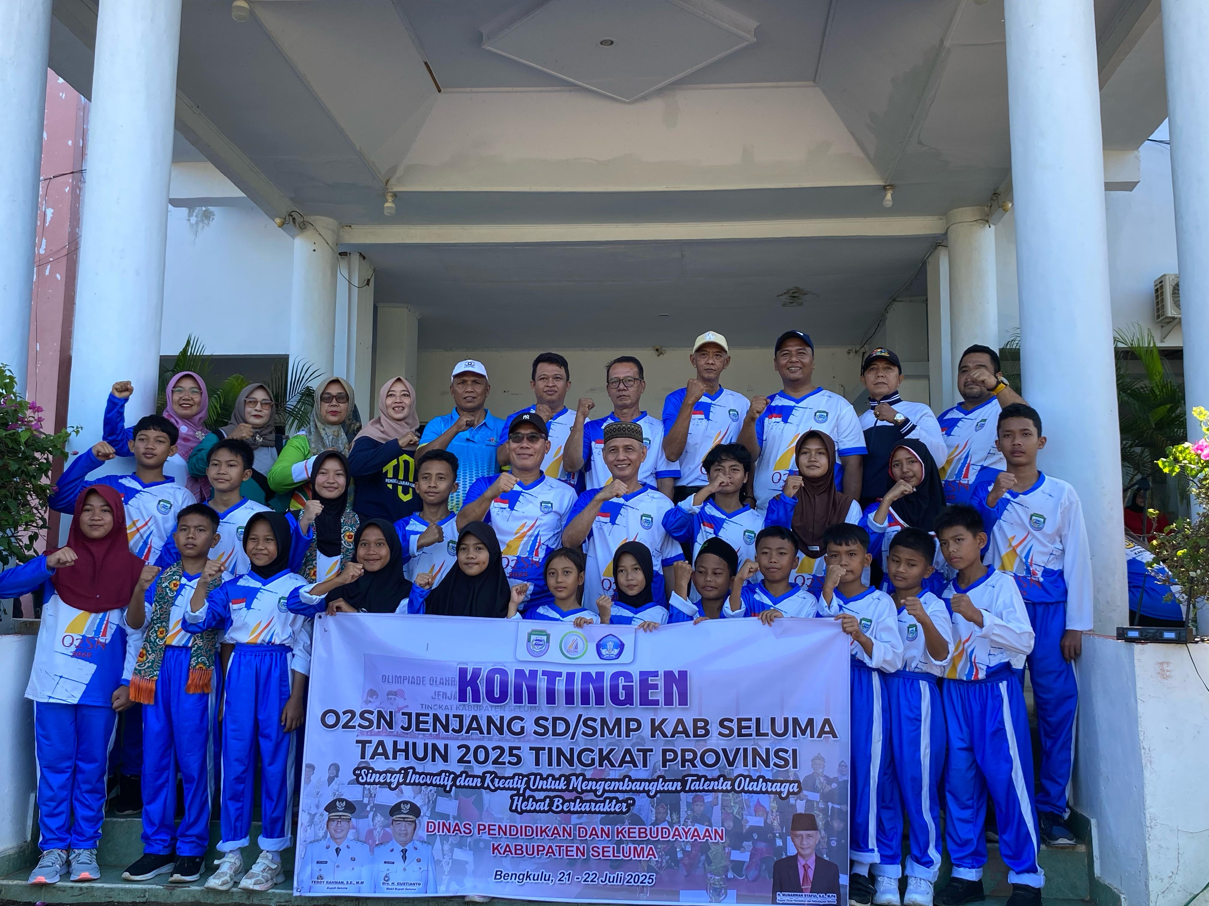 Pemkab Seluma Lepas Atlet Pelajar untuk O2SN Tingkat Provinsi