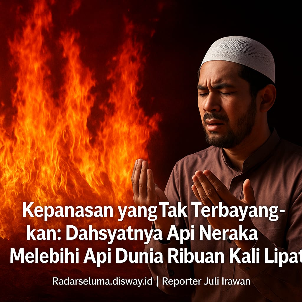 Kepanasan yang Tak Terbayangkan: Dahsyatnya Api Neraka Melebihi Api Dunia Ribuan Kali Lipat