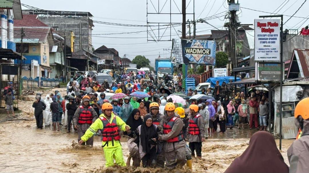 Bencana Alam Sumut, 62 Orang Meninggal Dunia, 65 Hilang Akibat Banjir dan Longsor di 19 Kabupaten/kota