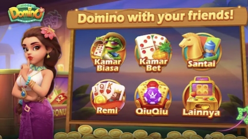 Higgs Domino Island Versi 2.25 dan Domino Aple QiuQiu Online Poker Game Tombol Kirim Kembali di Play Store